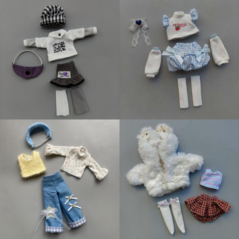 1 Set Furry Cute Winter Suit 1/6 Doll Diy Accessories Dress Up Toy Universal 30Cm Doll'S Clothes For Children Gifts