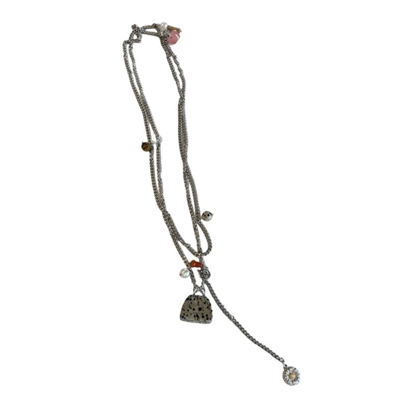 

Unique Small Bag Necklace Pendant Necklace Charm Necklace Titanium Steel Texture Neck Jewelry for Expressing Love