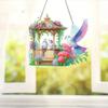 Acrylic 2D Flat DIY Special Shape Rhinestone Diamond Art Window Pendants Diamond Painting Set Window Hanging Art for Home Decor