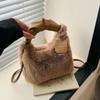 Fairy Plush Bag Handbag Women's Fashion One-shoulder Messenger Bag Autumn and Winter Plush Bag Wild Net Red Envelope Tag Bag