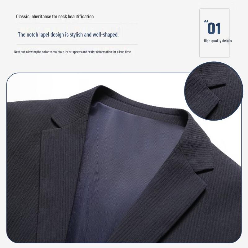 SHANSHAN Men's Business Slim Fit Suit Jacket