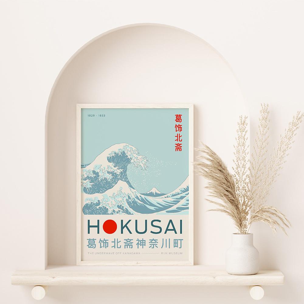 Japan Classic Painting Art Canvas Print Vintage Hokusai Great Wave Ohara Goldfish Lotus Poster Pictures Living Room Home Decor