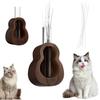 Wooden Base Cat Hair Jar Clear Tube Compact Size Beard Storage Box Decorative Minimalist Beard Collection Bottle Home Decor