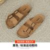 Augustine retro slippers women's 2025 new summer home indoor lazy pedal open-toed beach sandals