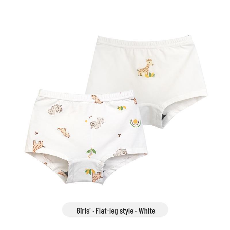 Baby Elefant Kinder Slips ohne Kneifen aus Graphen-Baumwolle - Weich, Dünn, 4-Eck-Shorts, Klasse A