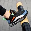 Boys' Shoes Autumn and Winter New Middle-aged and Older Children's Leather Waterproof Casual Sports Shoes Children's Rotating Buckle Running Shoes