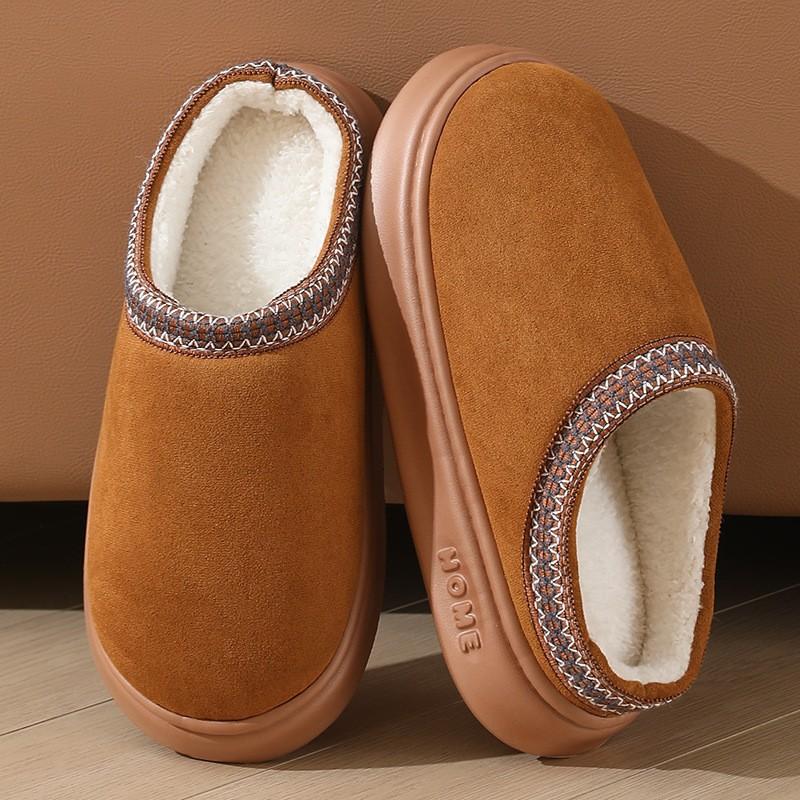 Snow Boots, Women's Winter Baotou Slippers, Sponge Cake Thick Soled Warm Cotton Shoes for Women