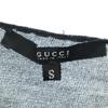 GUCCI Made in Italy Wool Blend Long sleeve Sleeve ribbon Cut S black Women Used