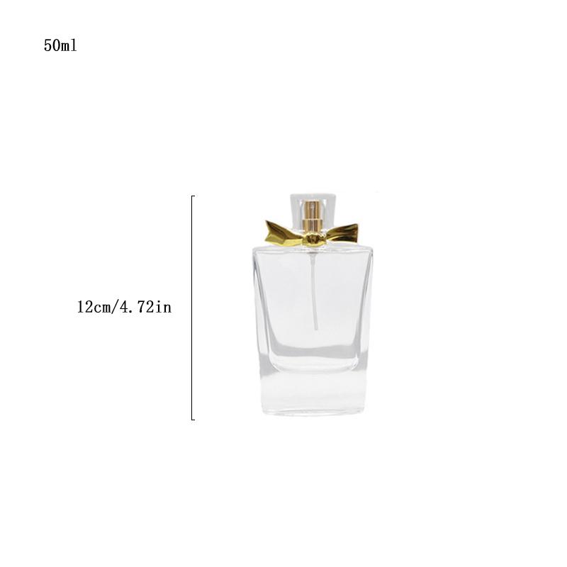 Glass Perfume Bottle Dispenser 1pc 30ml/50ml Premium Spray Bottle Square Glass Empty Bottle