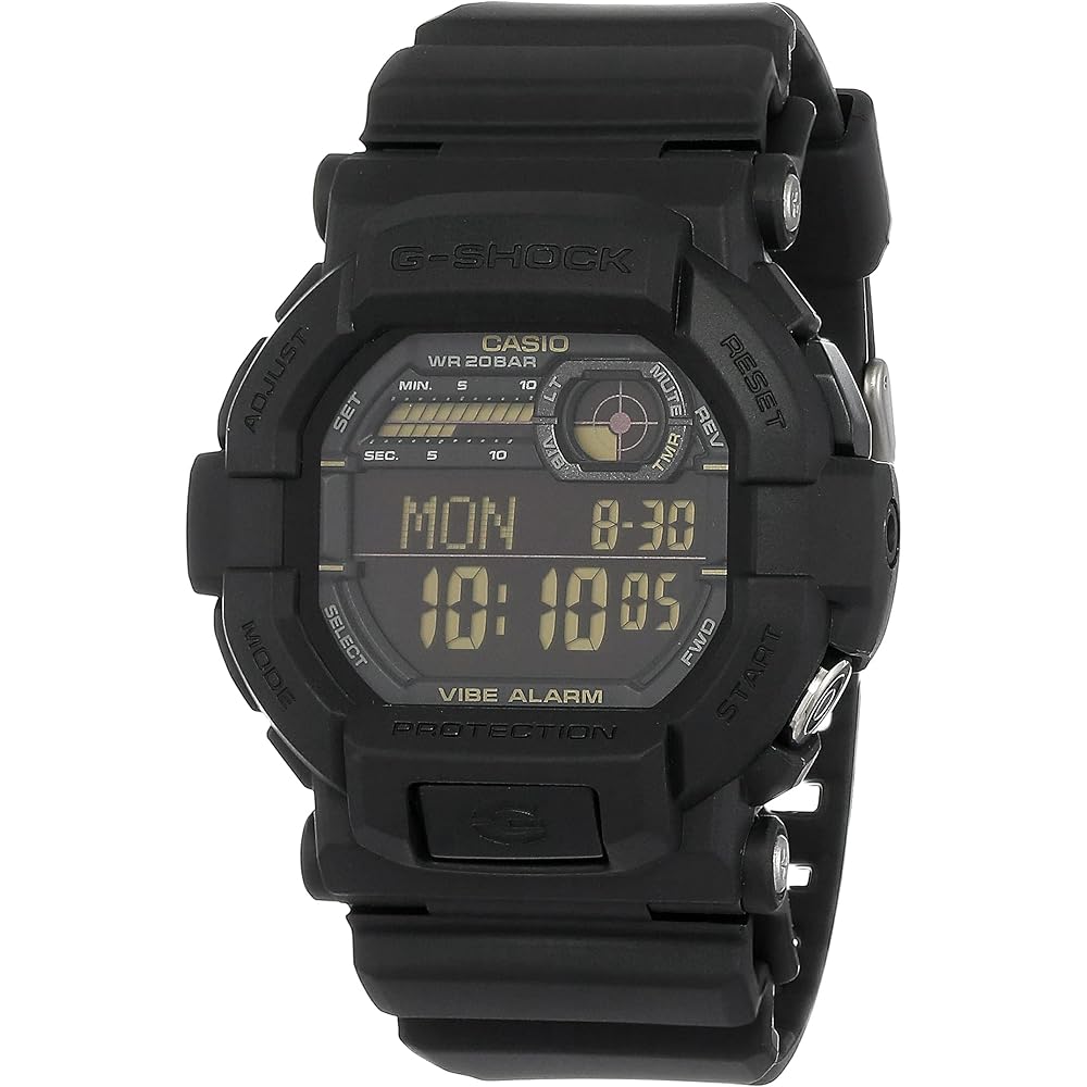 Casio G-Shock GD-350-1B Men s Digital Watch Black Vibrating Alarm Waterproof