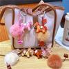 Zodiac Mascot Plush Pony Keychain Chinese Style New Year Keyring Good Fortune Decorative
