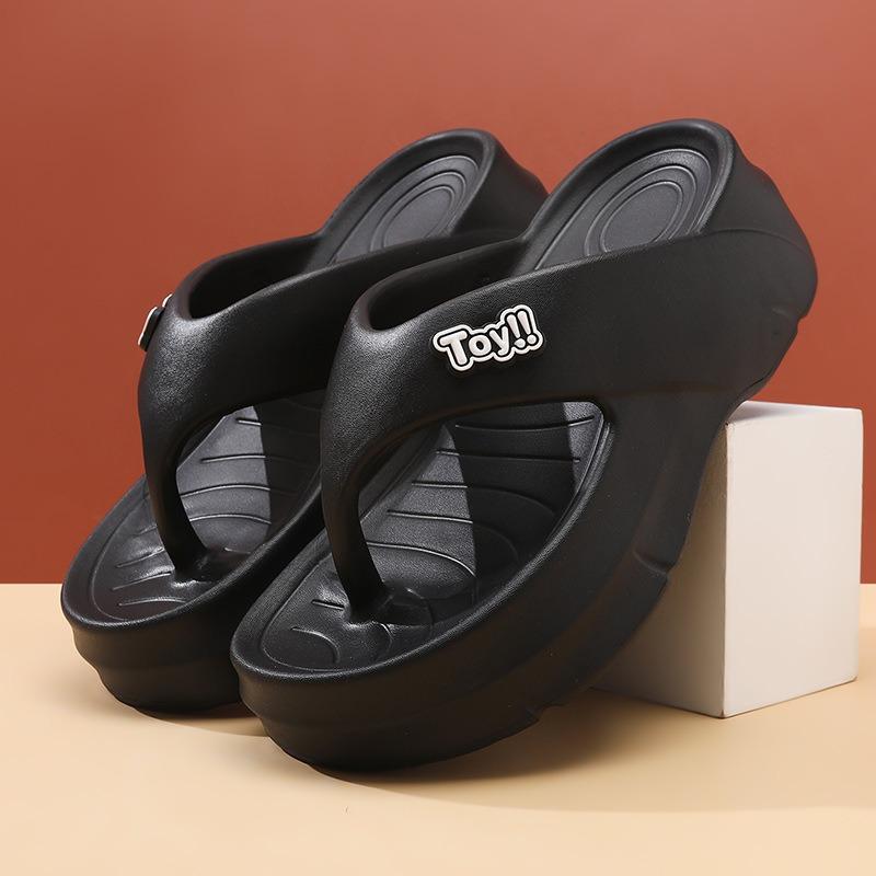New Spring EVA Flip-flops Women's Wear Simple Fashion Versatile Heightening Thickening Beach Summer Sandals