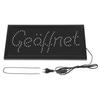 1pc Large Bright LED Shop Sign Board Neon Light Window Door Hang Sign Geoffnet (Yellow)