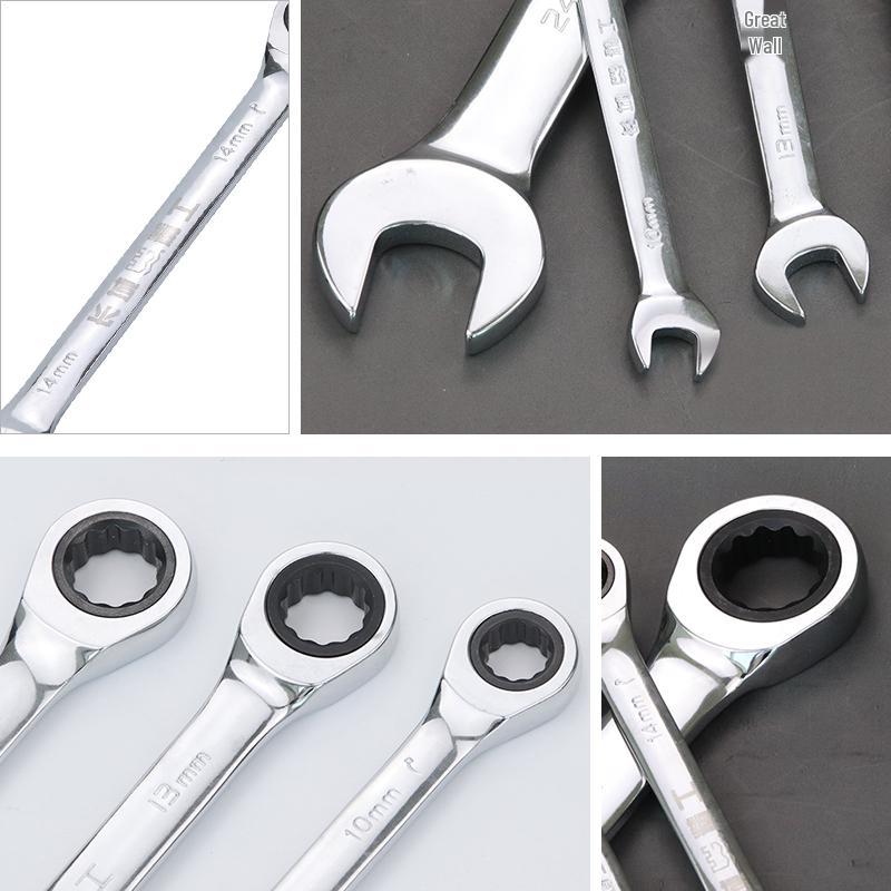 Great Wall Jingsong Two-in-One Torx Double-Direction Quick Ratchet Wrench, Industrial Grade Repair Tool.