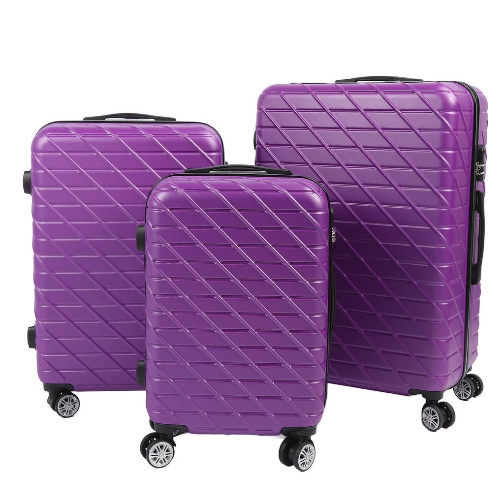 Set de 3 bagaje cu roți rotative, valiză rigidă, ușoară, cu încuietoare TSA, capacitate de încărcare de 150 kg