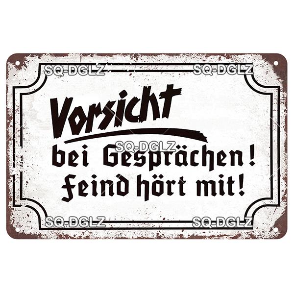 [SQ-DGLZ] Vintage Retro Achtung Berlin Tin Sign Metal Sign Shop Plate Home Bar Wall Sticker Decoration Plaque Poster Decor Gift