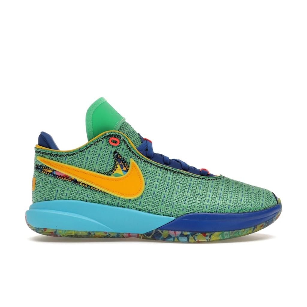 Nike Dětské tenisky LeBron 20 GS Kaleidoscope Green Electric-Algae Game-Royal DV3021-300