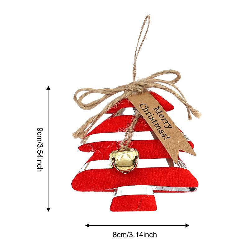 Christmas Window Display Bag Pendants Cartoon Doll Party Twill Design Xmas Atmosphere Mini Pendant Home Decoration Various Styles