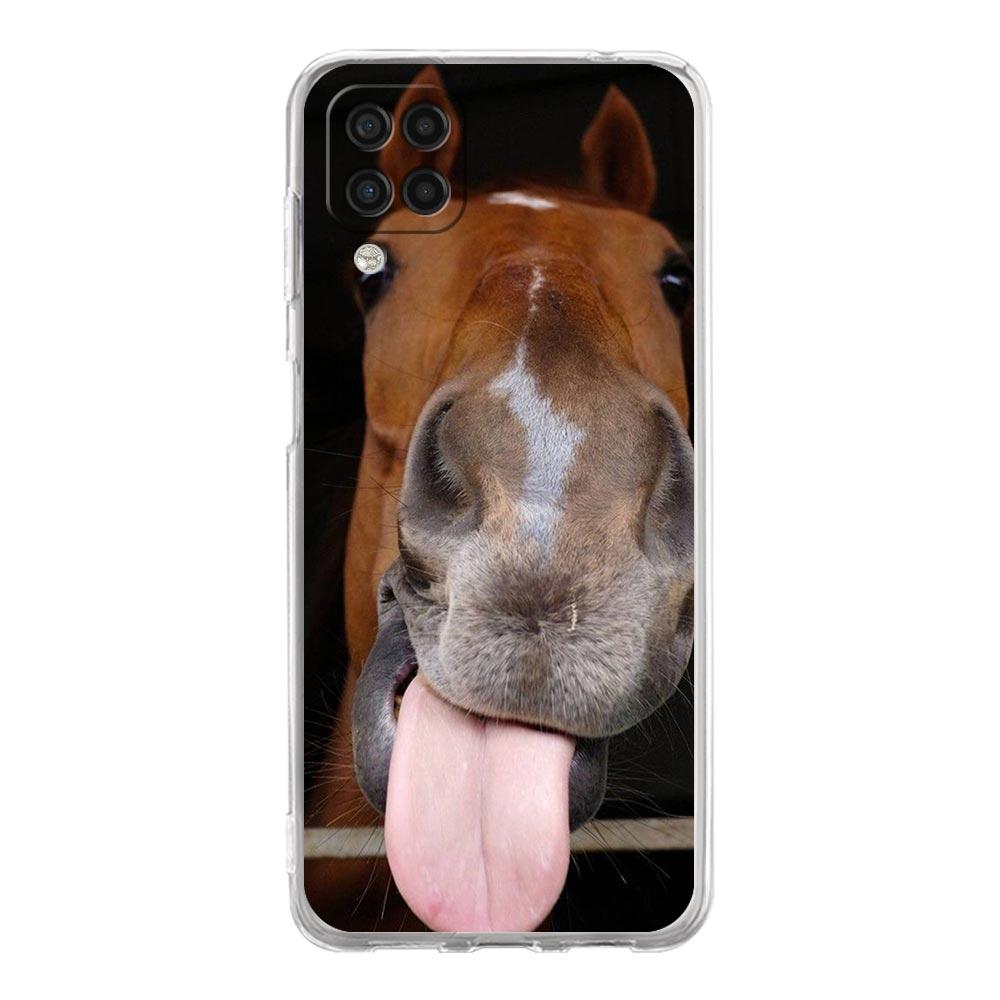 Phone Case For Samsung Galaxy A13 A33 A35 A55 A73 A53 A23 A51 A71 A21S A31 A41 A05s A03S A15 A25 5G Cover Elegant Brown Horses