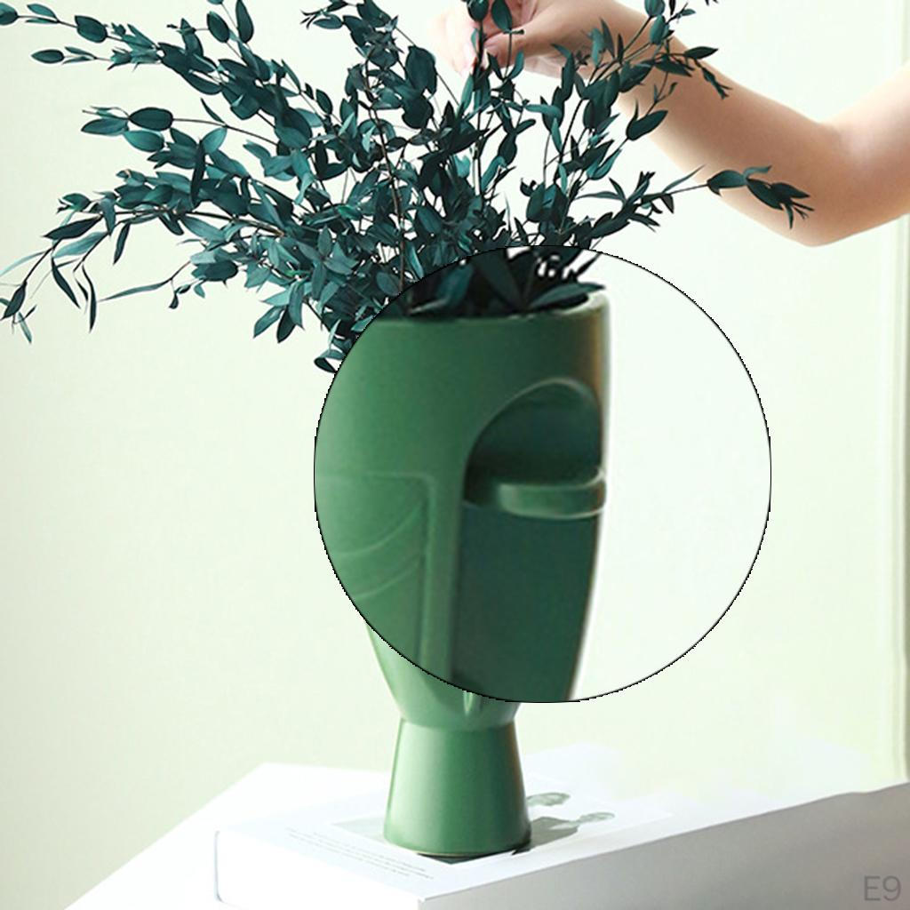 Vase, Head and Center Piece Flower Decorative Bud Vase Modern Ceramic Planter