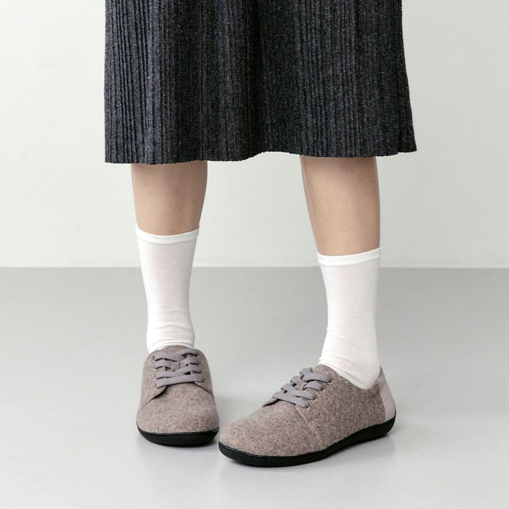 Ksns Flexiworkers Wool Light Beige - Barefoot Shoes [Women'S]