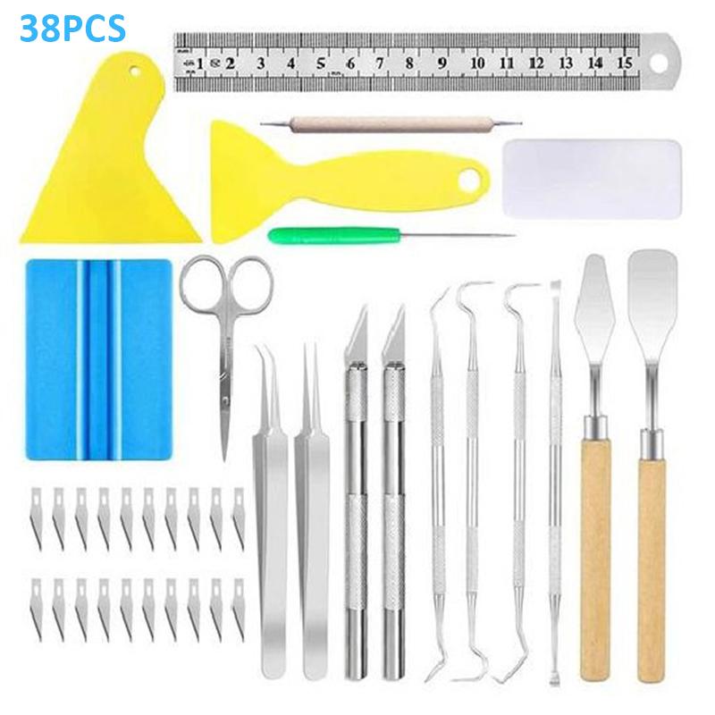 Mayitr 38pcs Craft Vinyl Tools Weeding Kit for Silhouettes Cameos ...