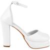 Shoetopia Girls Zepto White Heeled Sandal - 3 Uk (Girls-Zepto-White)