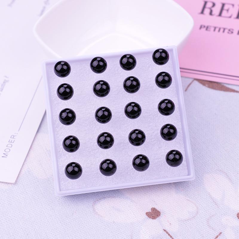 High-Class Transparent Pearl Resin Earrings – Allergy-Friendly Ear Studs for Sensitive Ears