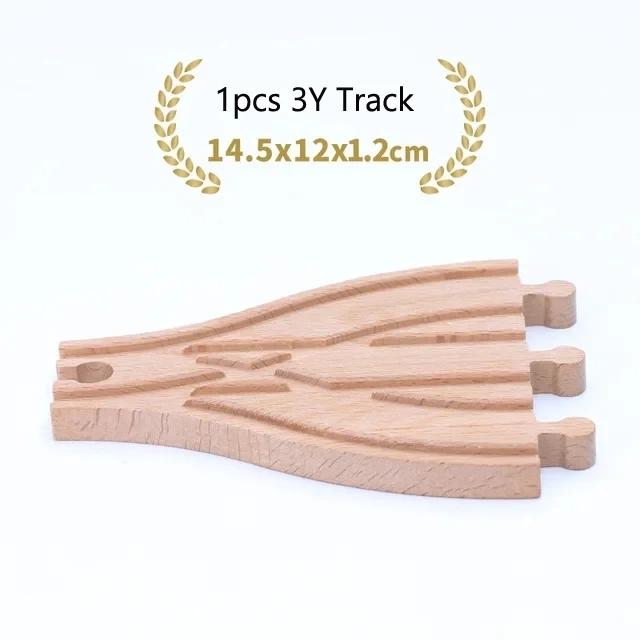 New All Kinds Wooden Track Parts Beech Wooden Railway Train Track Toy Accessories Fit For All Brands Wood Tracks Toys For Kids