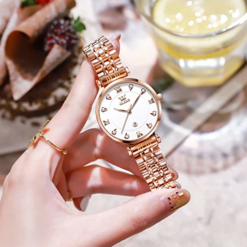 Women's Quartz Wristwatch, Cute, Stylish, Waterproof, Casual, Simple Dial, Double-Flip Design, Stainless Steel Band, Perfect Gift for Her, Mother's Da