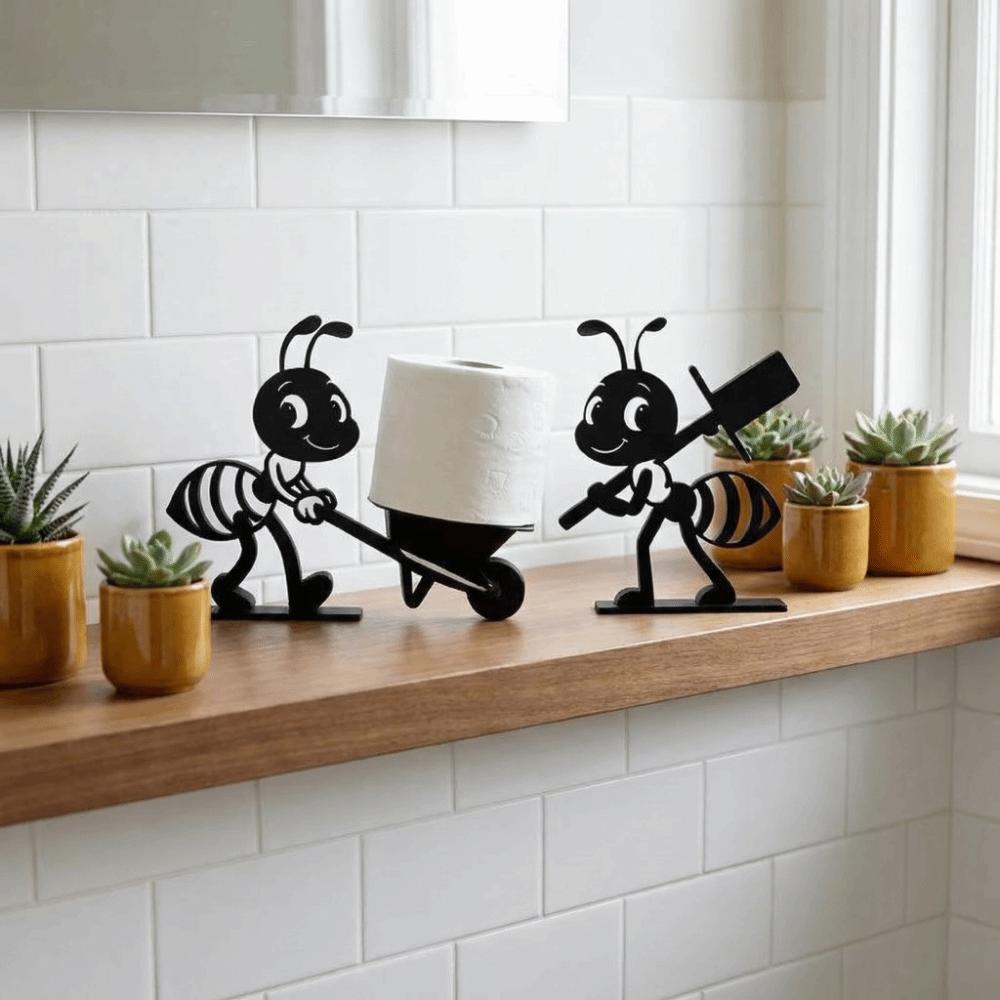 Tissue Stand Roll Paper Towel Holder Free Standing Vertical Napkins Rack  Bathroom