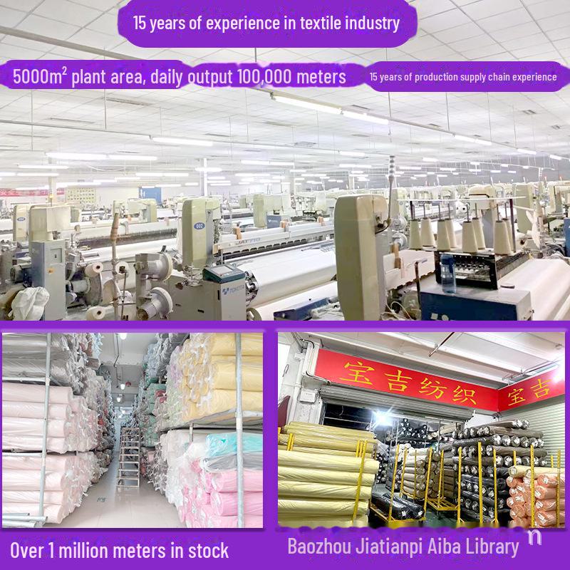 High-Density 100% Cotton Imitation Tencel Poplin Blue Shirt Fabric