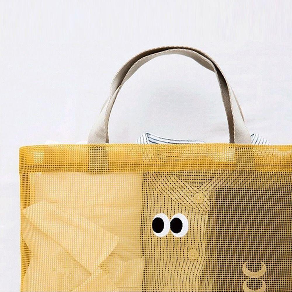 with Handle Cute Shopping Handbag Foldable Travel Toiletries Organizer Cartoon Wash Totes  Summer