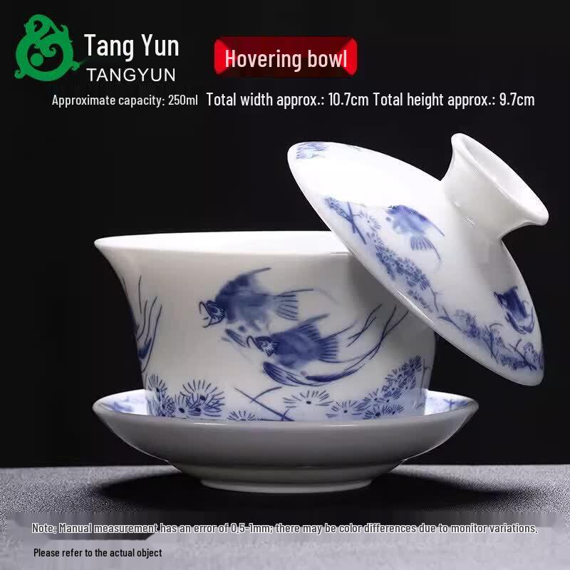 Dehua Mutton Fat Jade White Porcelain Gaiwan Teacup