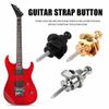 Guitar Bass Strap Lock Security Straplocks Metal Buttons Strap Retainer 2PCS