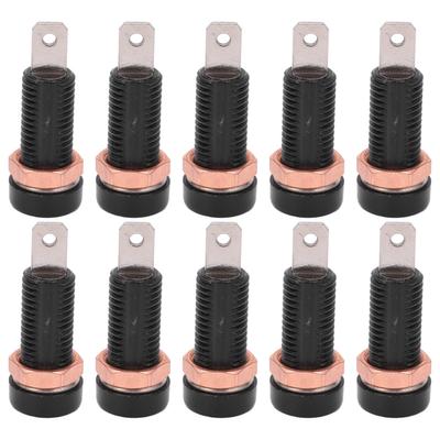 10 Stück 4mm Bananenstecker Buchse Einbau Klemmenanschluss Adapter Panel für elektronische Instrumente