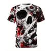 Men's Fashion 3D Printed Men's T-Shirt Round Neck Short Sleeve Trendy Street Wear