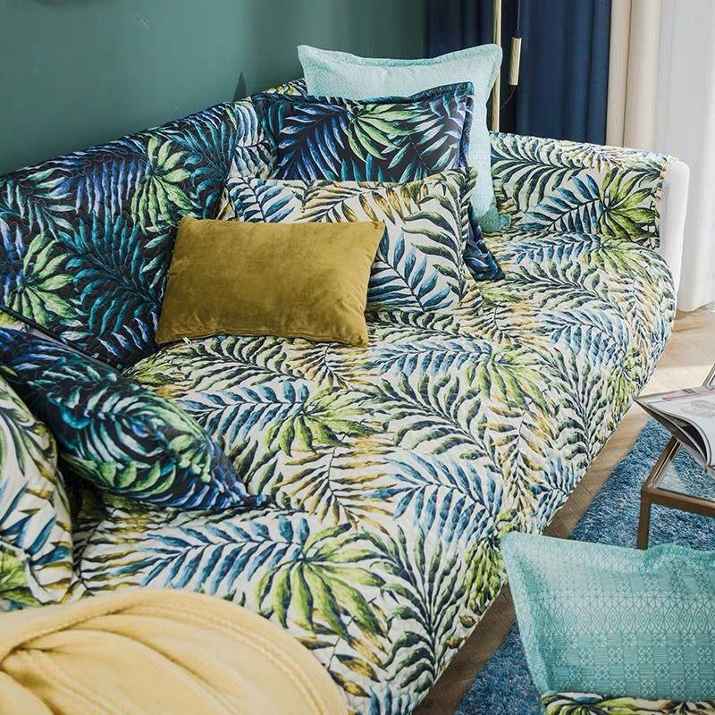 

Хлопчатобумажная диванная подушка с принтом Dimon, всесезонная универсальная нескользящая подушка для гостиной, модульный чехол для дивана 70*70