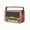 Haushalts Kreativ Retro Klassisch Holz Vollband Radio Bluetooth Kartenplayer EC-2304B