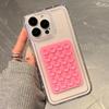 Phone Case For iPhone 17 Air 16 15 14 Pro Max Plus 16E 11 12 13 Pro XR X XS 3D Suction Cup Airbag Transparent Shockproof Cover