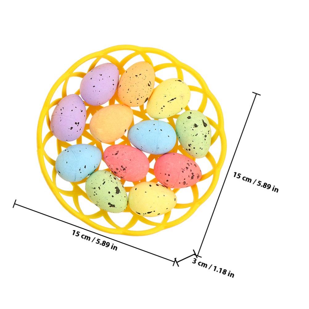 1Set Easter Egg Decor Foam Bamboo Lightweight Reusable Festival Party Photo Prop Room Office Bedroom Decoration DIY Easter Scene