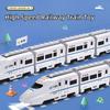 Toy Train Electric Bullet Train Battery Operated Action Locomotive Car High Speed Vehicle with Train Sound Light Gift for Kids