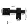 3Pcs Barn Door Flip Latch Lock Multi-Function Farm Flip Fence Gate Latch Heavy Duty Metal Flip Gate Latch Wooden Fence Hardware