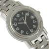 HERMES Clipper Watches CL4.210 blackDial Stainless Steel Quartz Analog display Women Used