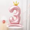 Princess Birthday Jumbo Number Balloon 42 Inch Pink Crown Balloons  Decoration Supplies