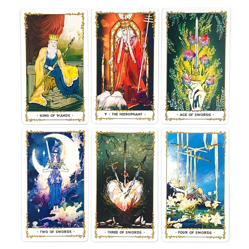 Hot-selling Tarot Cards English Version Mysterious Divination Card Game ,Holiday Party Cards Games For Family and Friends