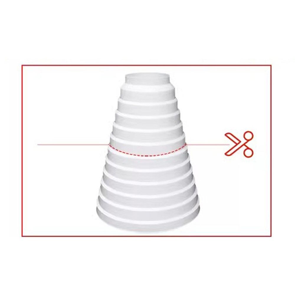 Sealed Connection Duct Reducer Adapter Plastic Ventilation Duct Converter Universal