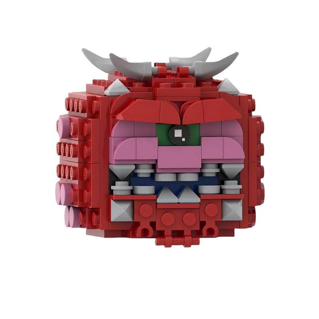 Building Blocks MOC Peripheral Toys Doom Collection Character Brickhead Series Puzzle Boy