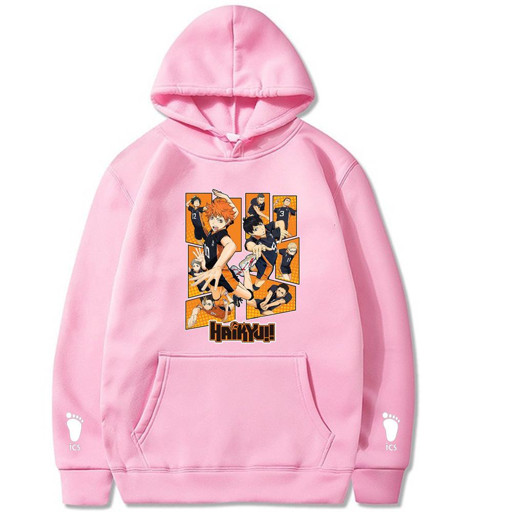 Haikyuu Fashion Hoodies Men Women Hooded Sweatshirts Fashion Casual Pullovers Autumn Boys Girls Black Streetwear Hoodie