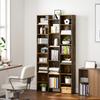 21-Compartment Bookshelf - Brown